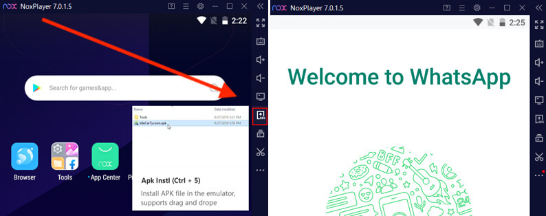 Install WhatsApp on Android emulator on PC