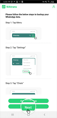 Locate WhatsApp android backup