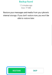whatsapp backup chats