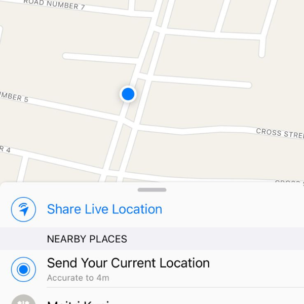 Share Live Location or Send Your Current Location on WhatsApp