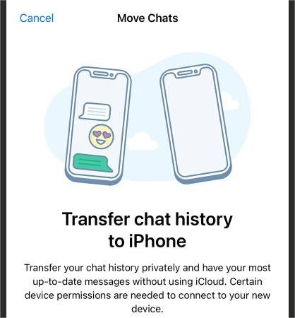 Transfer Chat History to iPhone