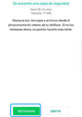 restore whatsapp data