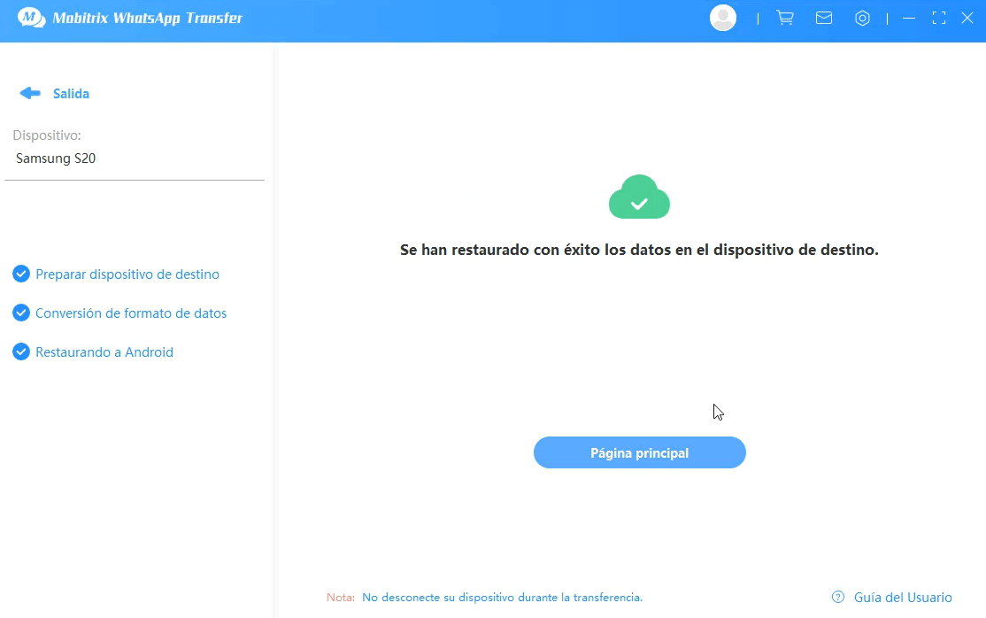 start to restoring whatsapp messages