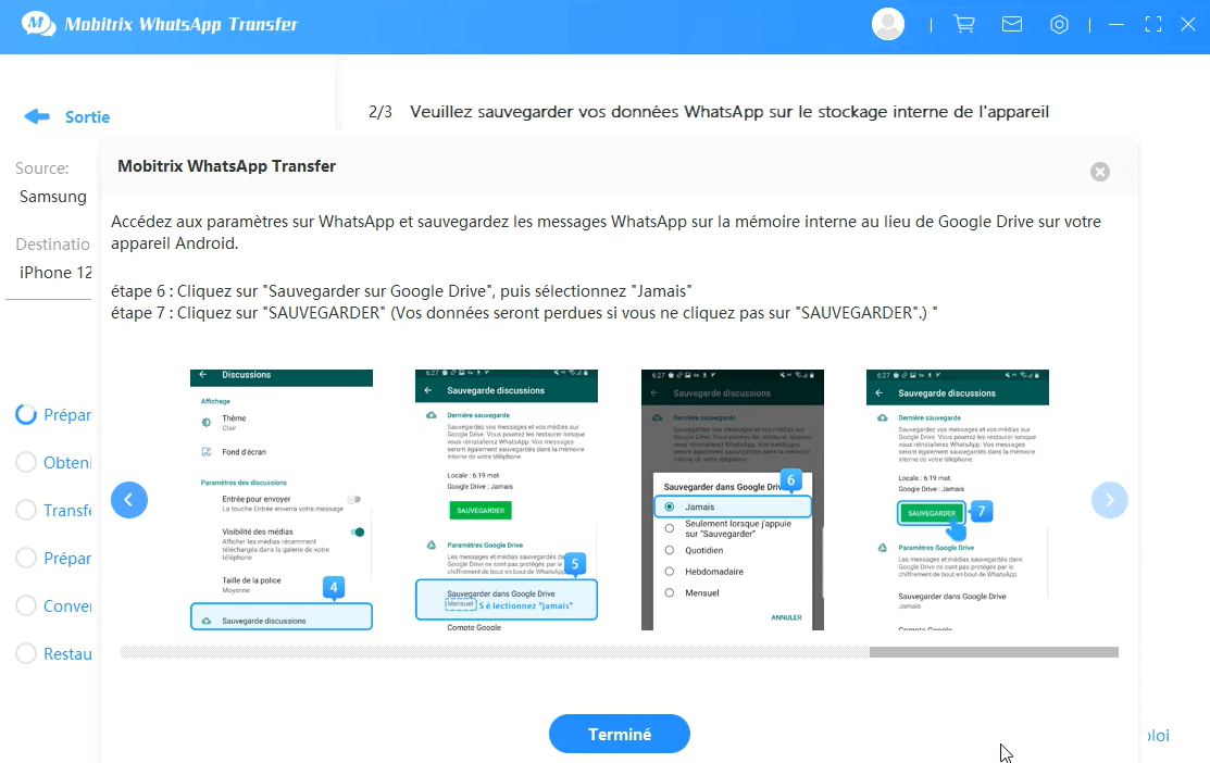 backup to internal storage