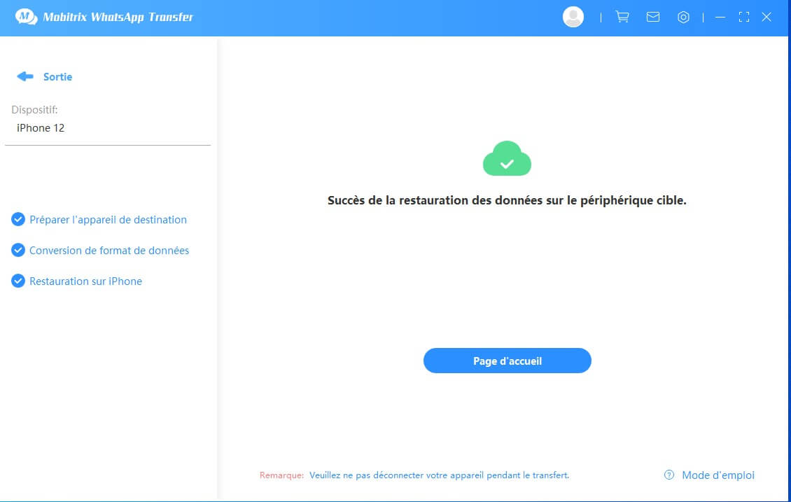 start to restoring whatsapp messages