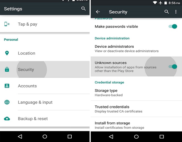 Android Settings