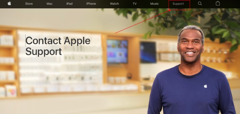 apple support contact click support