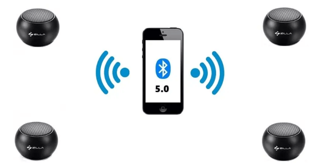 connect two bluetooth speakers simultaneously via bluetooth5