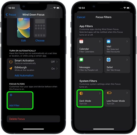 Enable dark mode