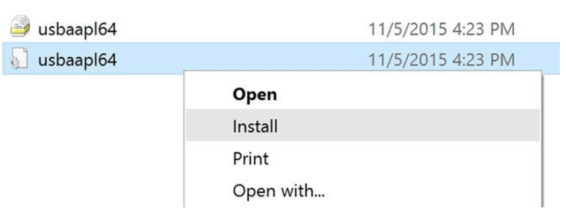 do not see iphone in itunes usbaapl