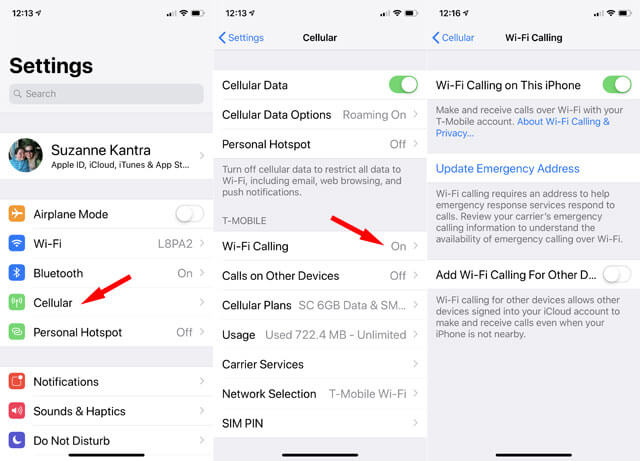 Turning On Wifi Calling