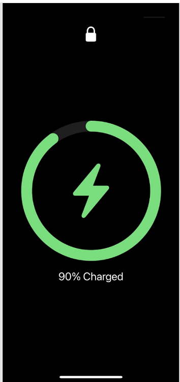 how to show battery percentage iphone 12 pro via charging