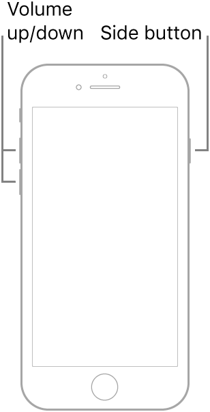 Force restart iPhone 8 or iPhone SE 2nd gen and later