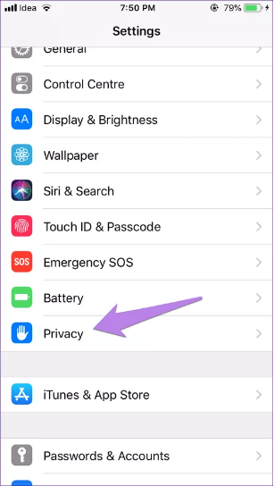 iphone connected to wifi but no internet location services