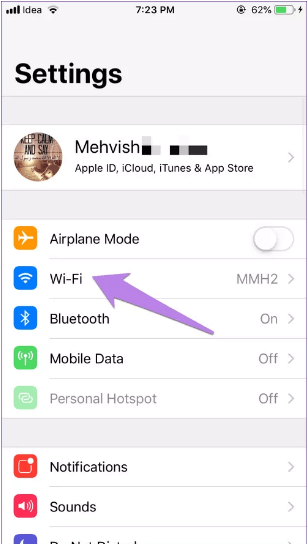 iphone connected to wifi but no internet use google dns