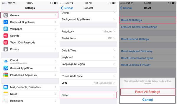 iphone reset all settings