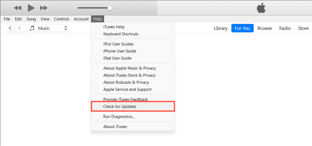 Update iTunes