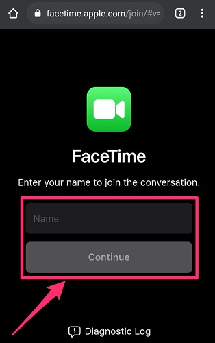 Join FaceTime on Android or PC.