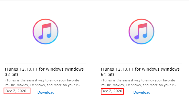 download the latest iTunes for Windows