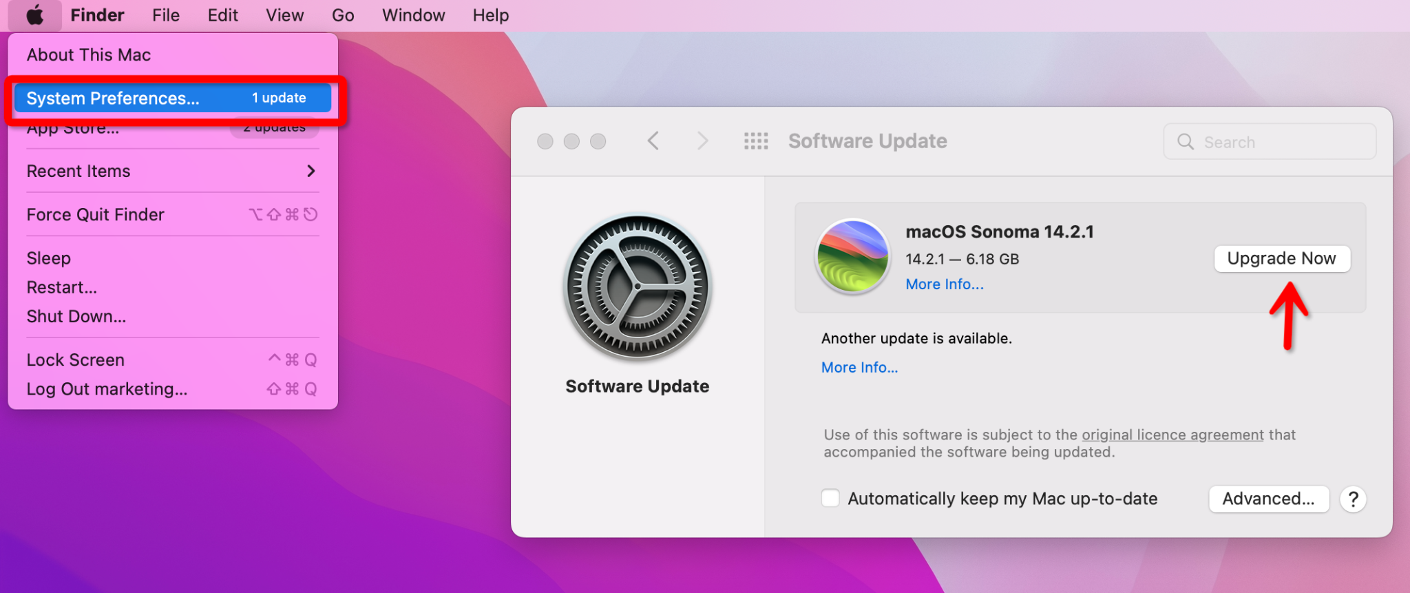 Mac System Preference Software Update Upgrade Now