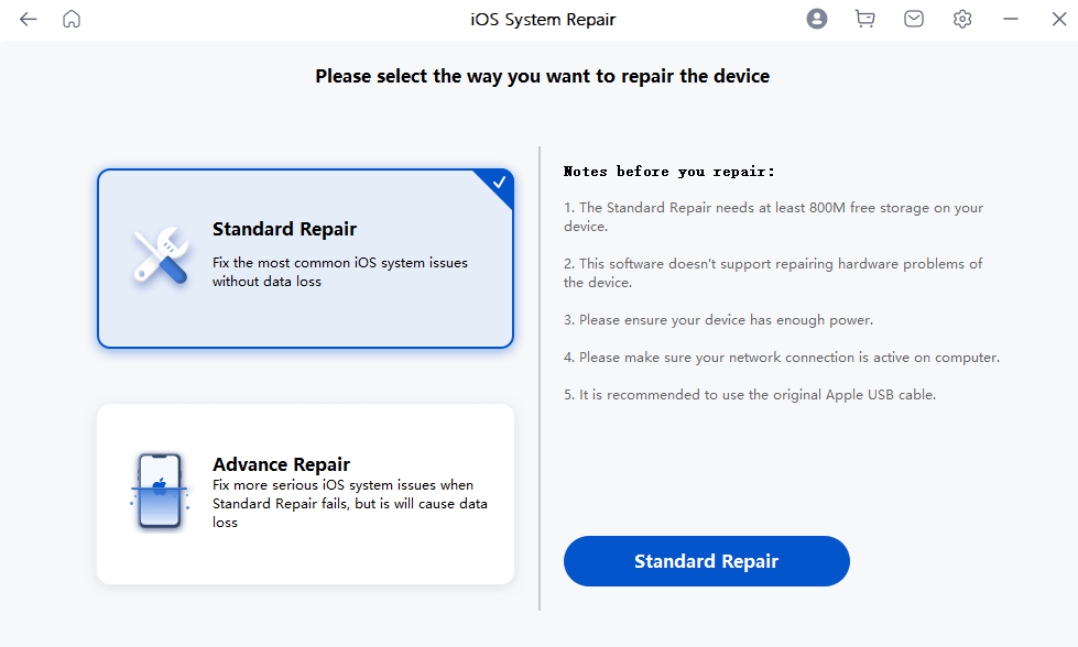 Mobitrix Perfix 'Standard Repair