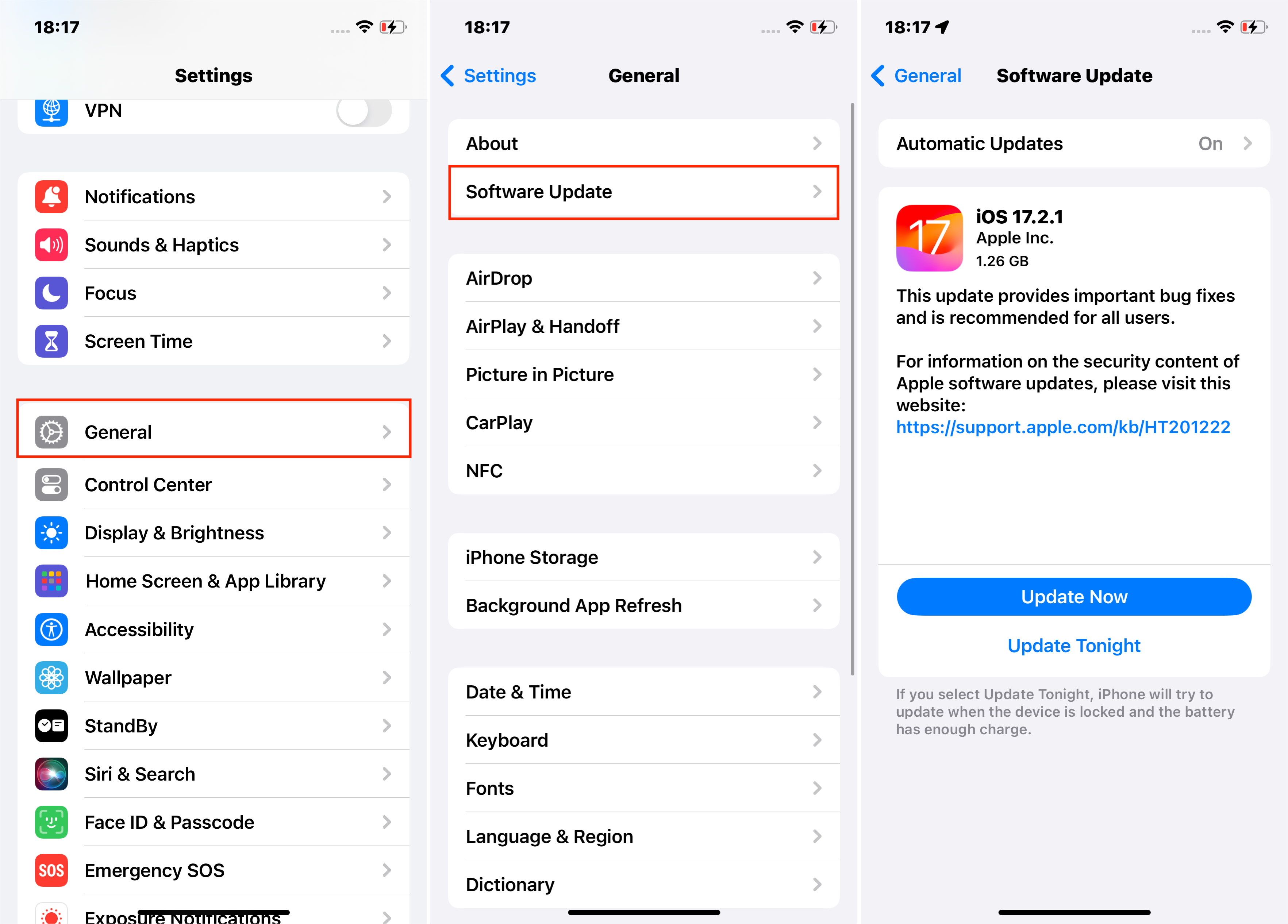 Download and Install the Latest iOS Update