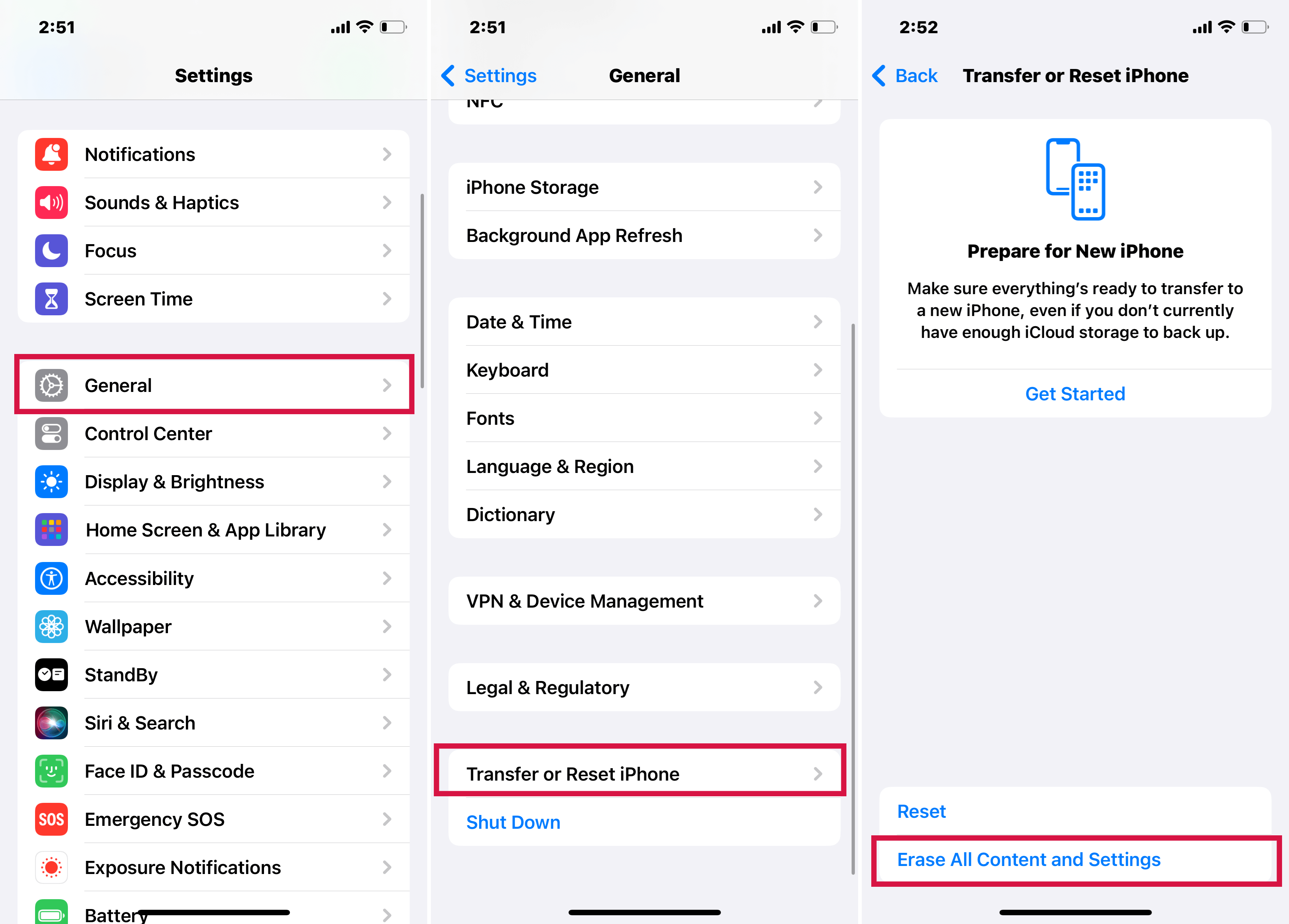 Erase All Contents and Settings on iPhone