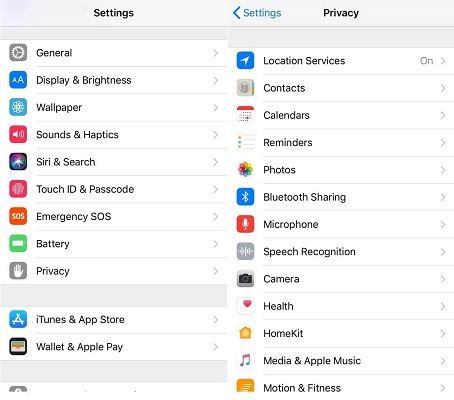 Toggle off app permissions.