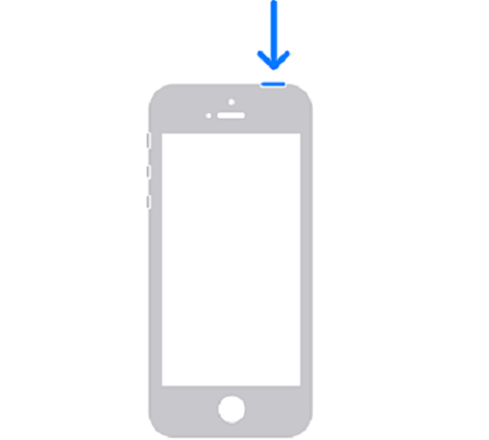 soft reset your iPhone 5, SE(1st) and older models via buttons 
  