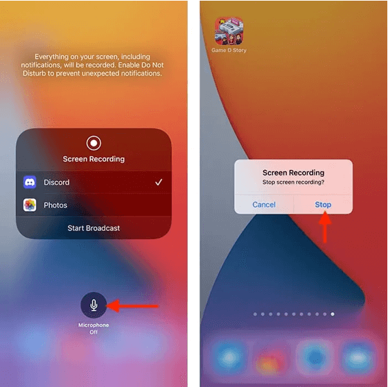 start screen record on iphone 2