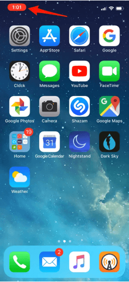 start screen record on iphone 3