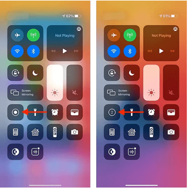 start screen record on iphone