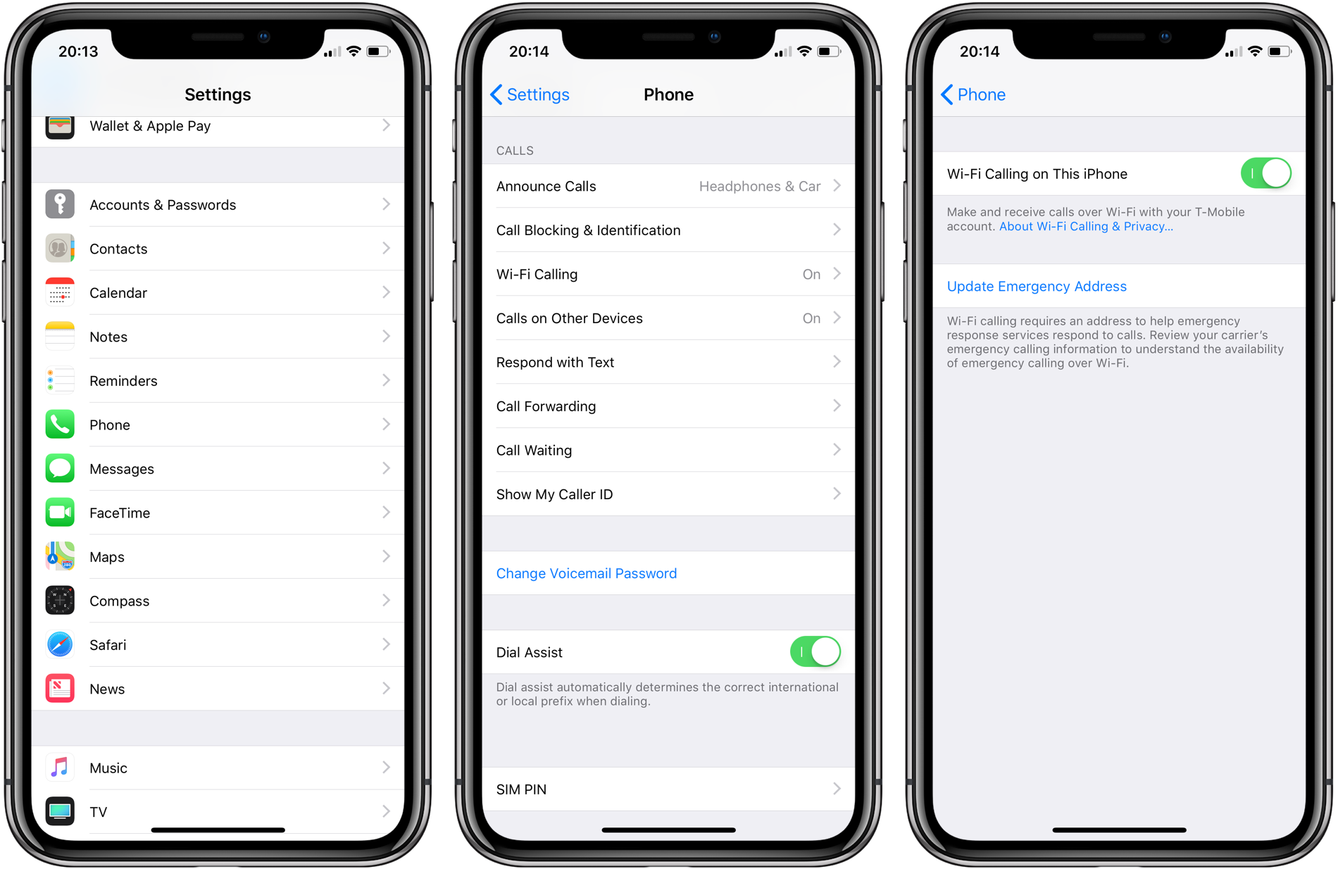 Steps for Turning On Wifi Calling on iPhone