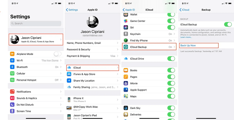 Steps to Back Up on iPhone
