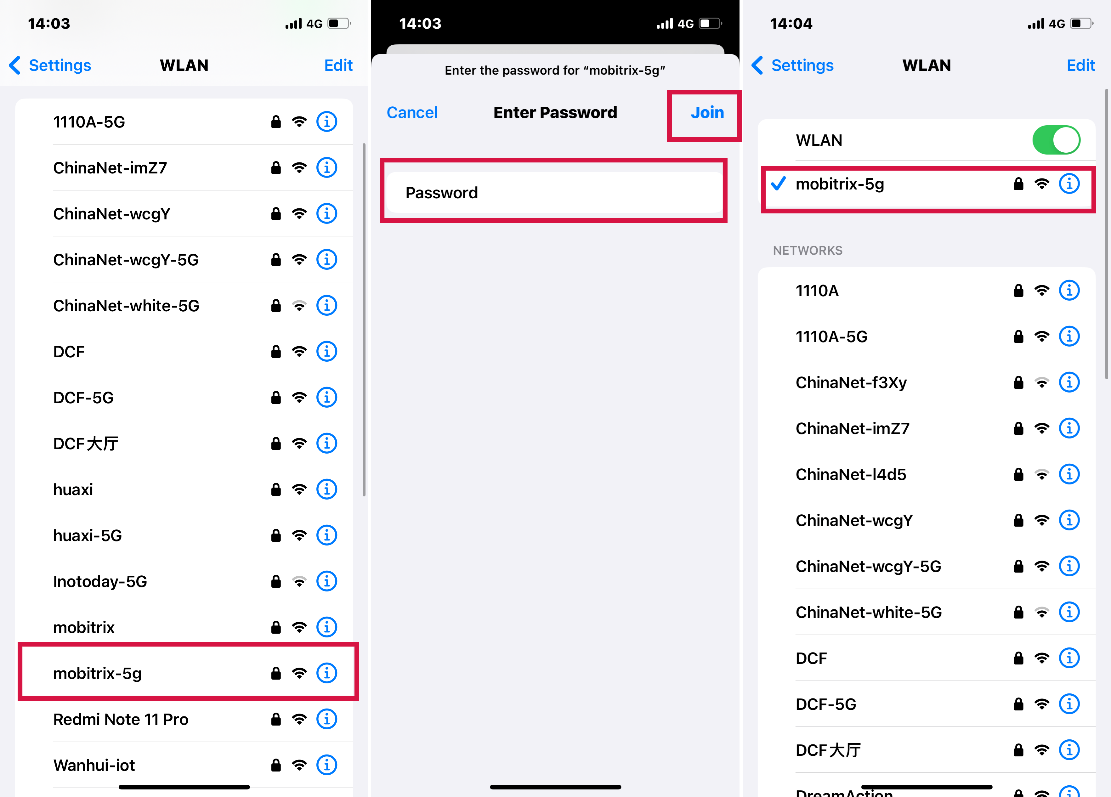 Steps to Connecting to a Wi-Fi Network via iPhone settings