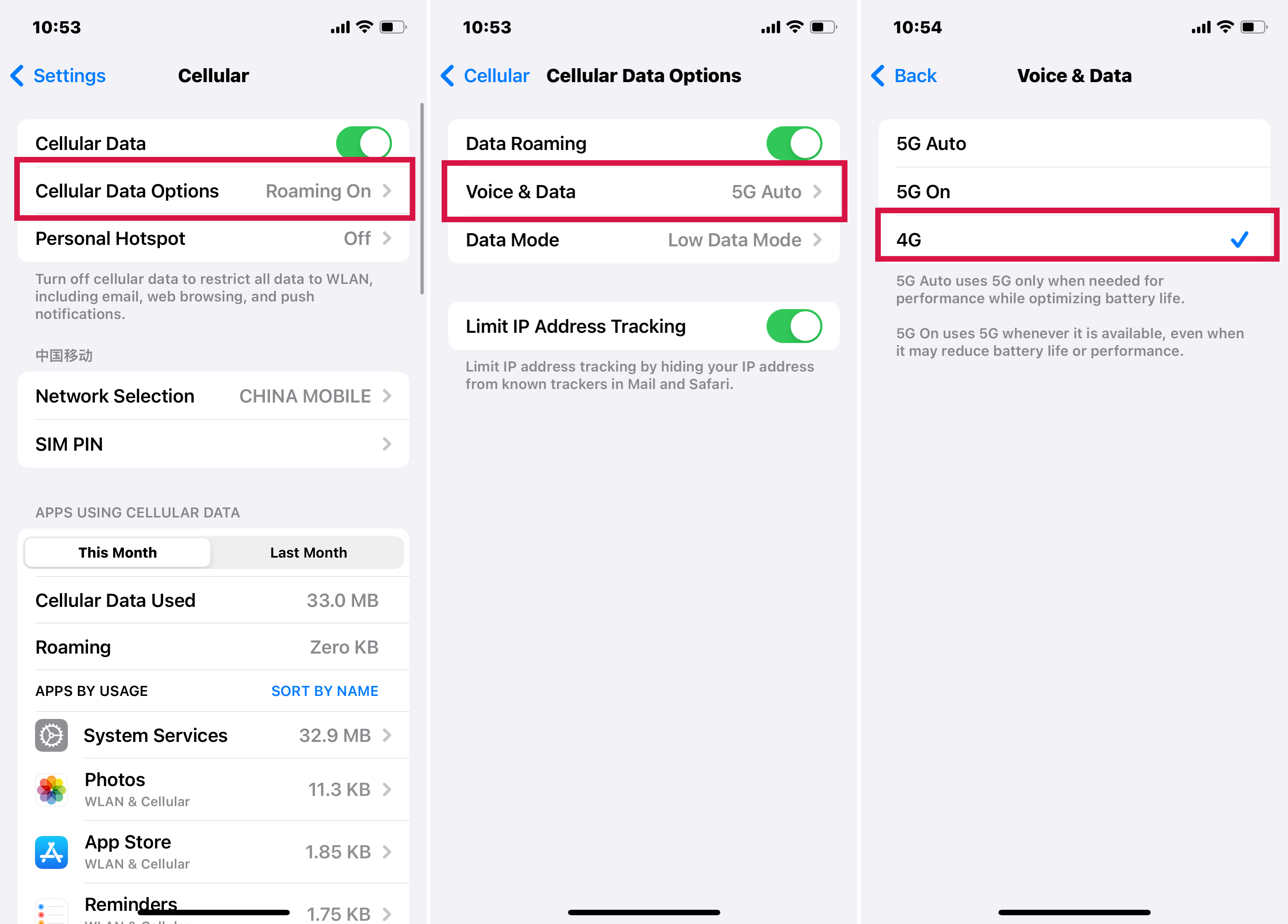 Steps to Switch from 5G to 4G via iPhone Settings