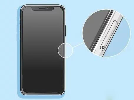 take out iphone sim card picture