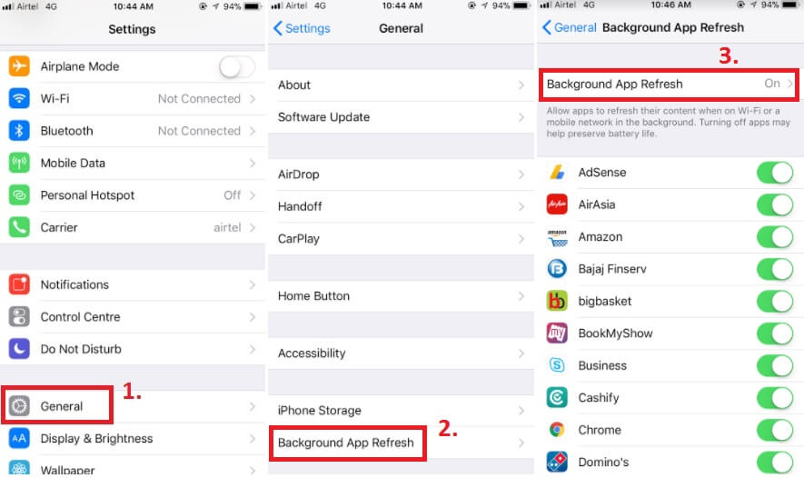 Turn off background apps on your iPhone