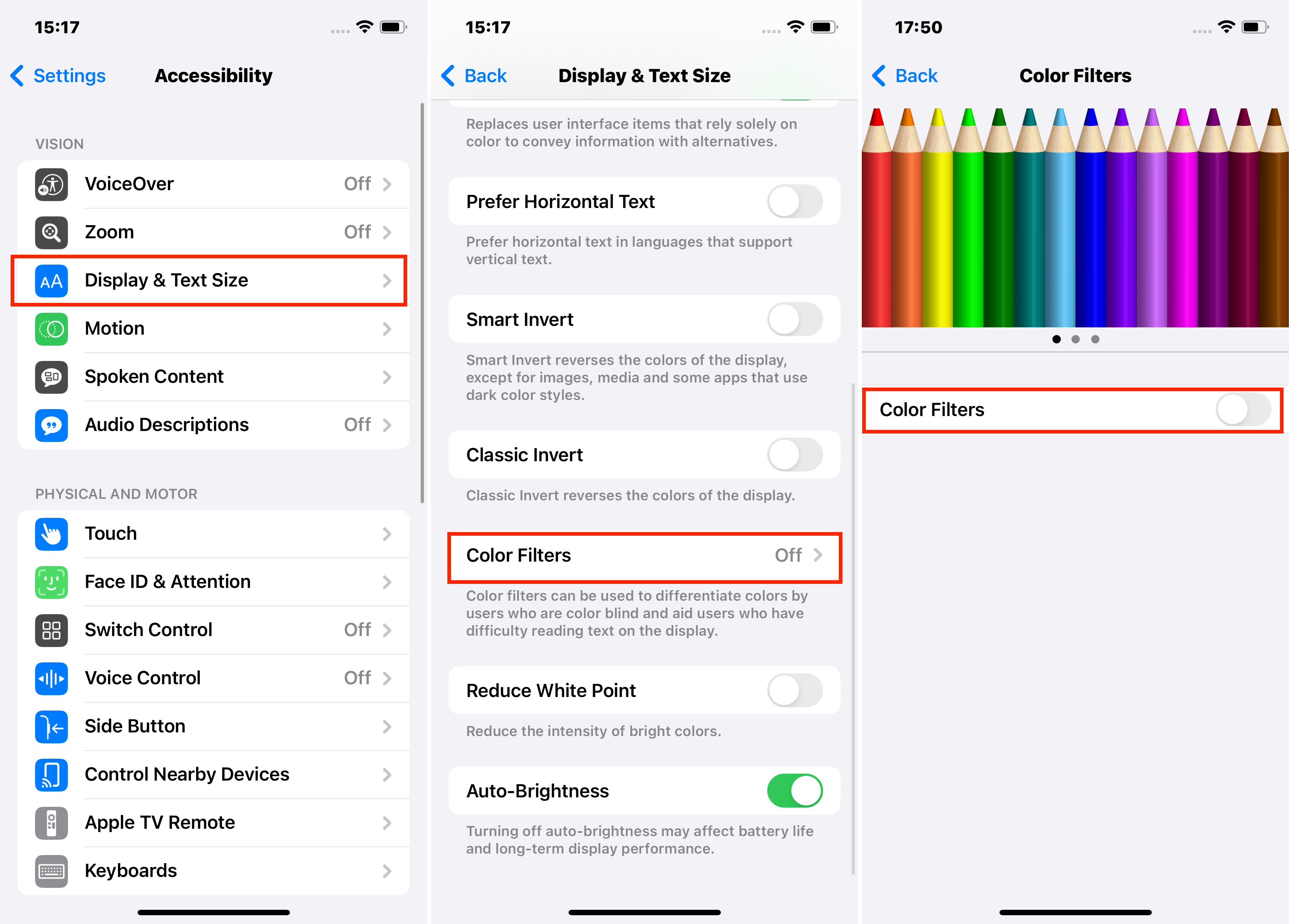 Turn Off Grayscale Mode on iPhone Via Settings