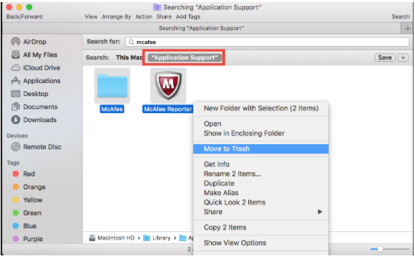 uninstall security software mac