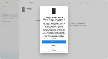 Update or restore your iPhone 11 in recovery mode