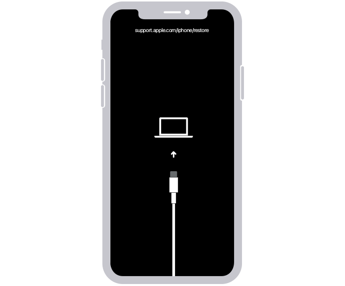 iphone x以降の復元画面