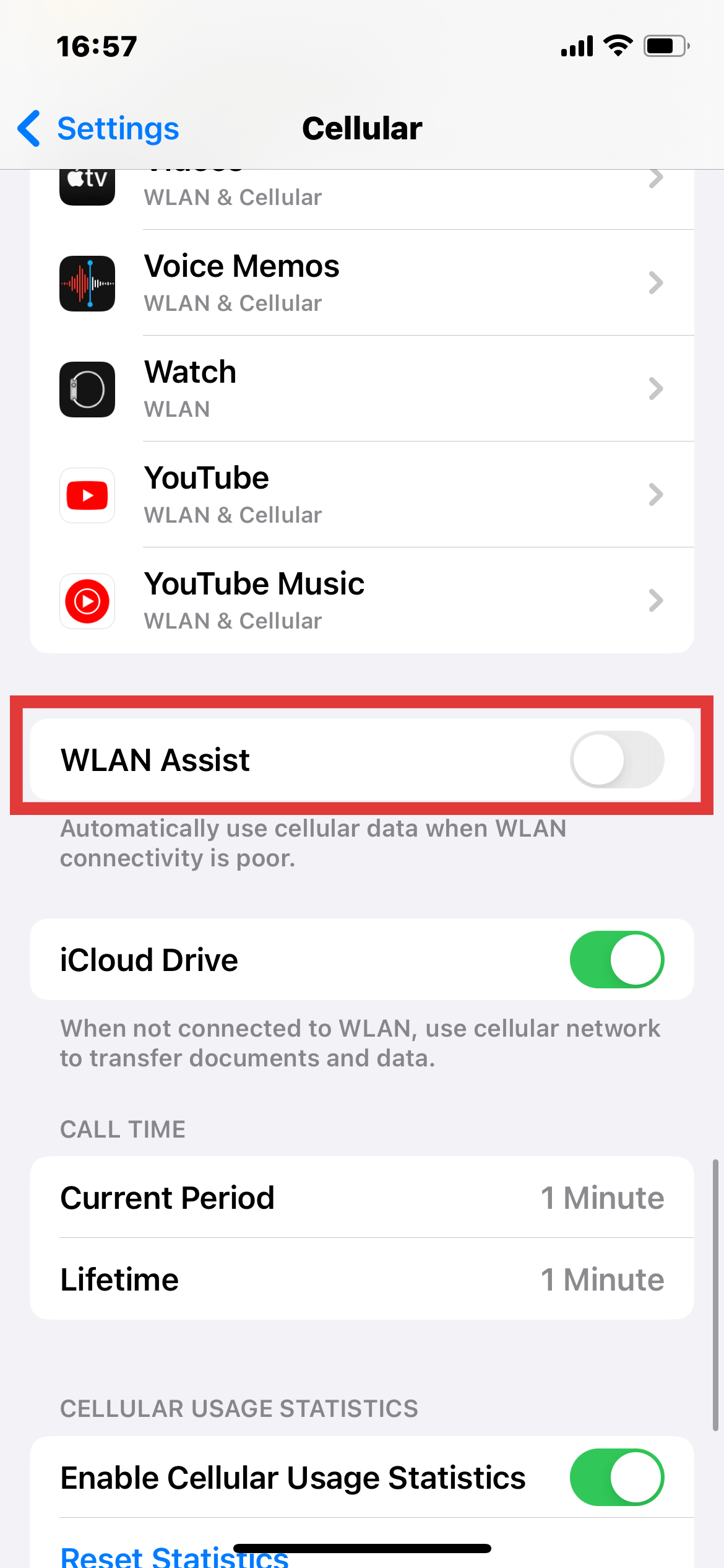 Disable Wi-Fi Assist