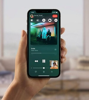 Listen to music together with FaceTime