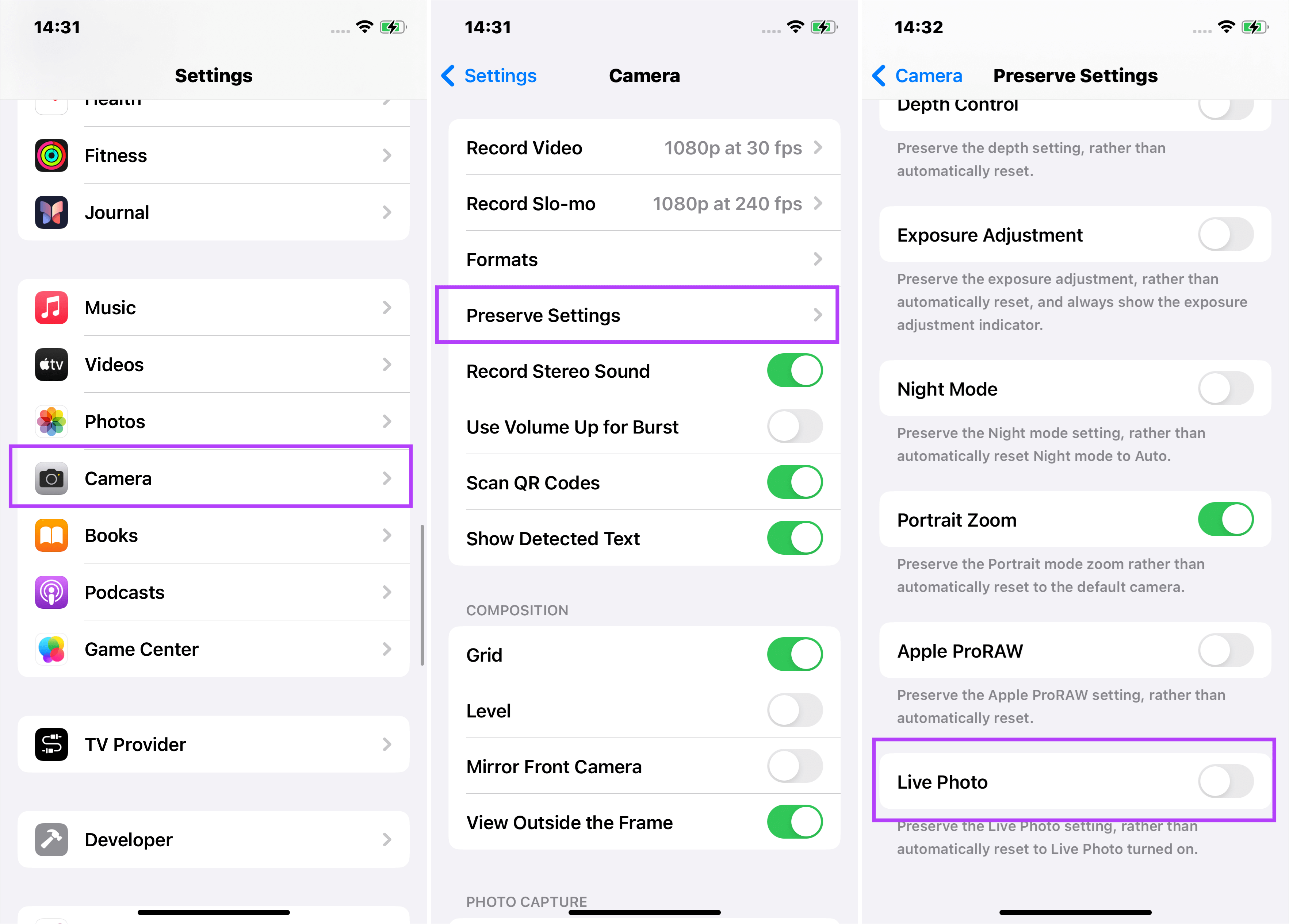 How to Disable Live Photos Permanently