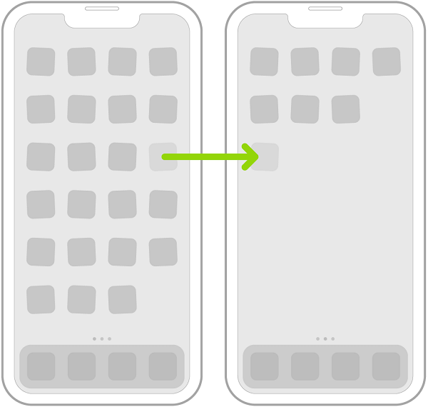 Moving an App to a Different Home Screen Page