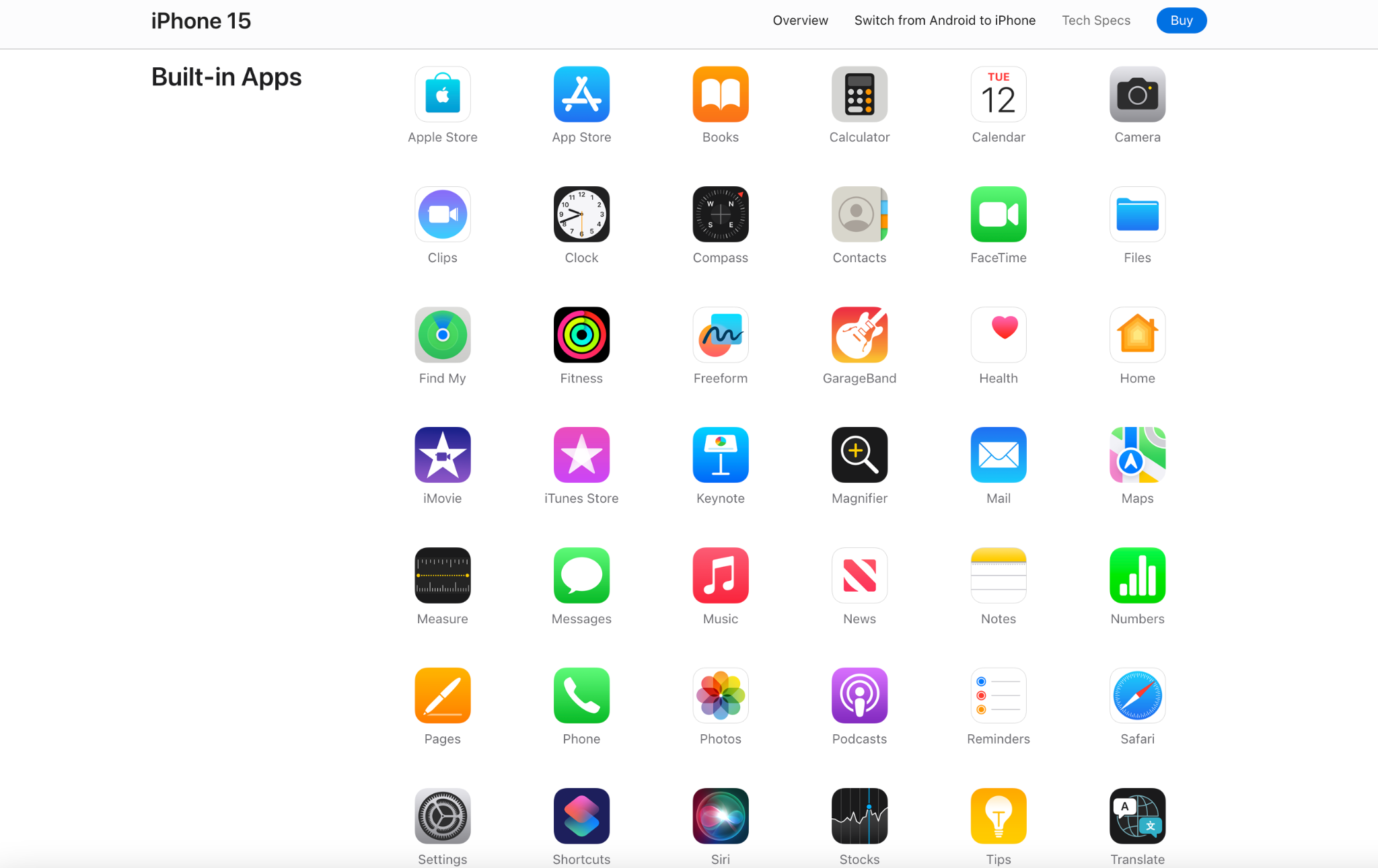 Iphone 15 Built In Apps List