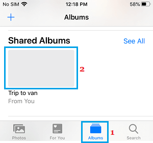 Select Your Shared Album