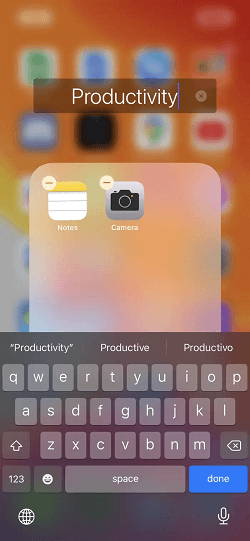 Create a folder to manage apps on the home screen