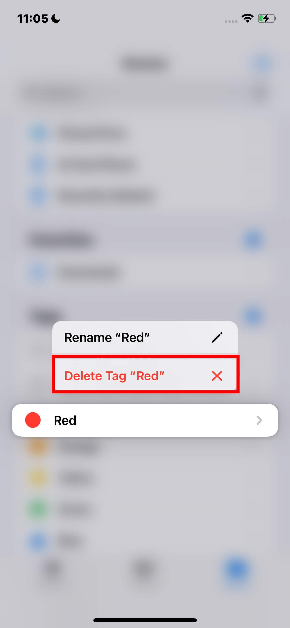 Iphone Files App Delete File Tags